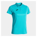 Dámské triko Joma Hobby Women Polo Shirt S/S Fluor Turquoise