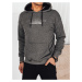 Men's sweatshirt with print, anthracite Dstreet