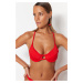 Trendyol Red Underwire Bikini Top