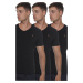 TRIPLE SET T8568 DEWBERRY V-NECK MEN'S T-SHIRT-BLACK-BLACK-BLACK