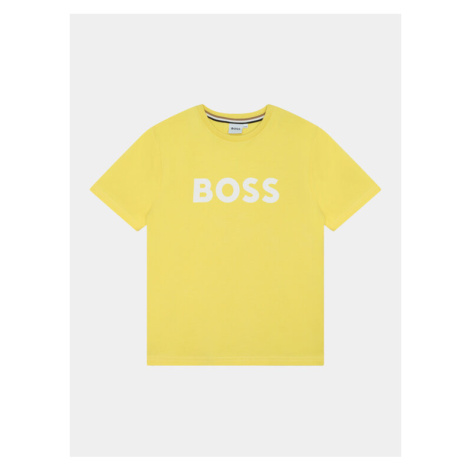 Boss Tričko J50718 M Žltá Regular Fit Hugo Boss