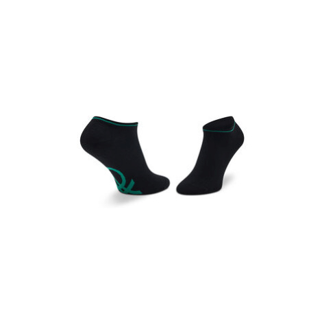 United Colors Of Benetton Súprava 3 párov nízkych členkových ponožiek 6AO3H21TS Čierna
