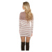 Sexy KouCla sweater/dress striped with buttons white Einheitsgroesse