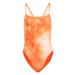 ADIDAS ORIGINALS Športové jednodielne plavky 'Hills Hiker Allover-Print'  oranžová / biela