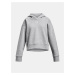 Svetlosivá mikina Under Armour UA Rival Fleece Crop Hoodie