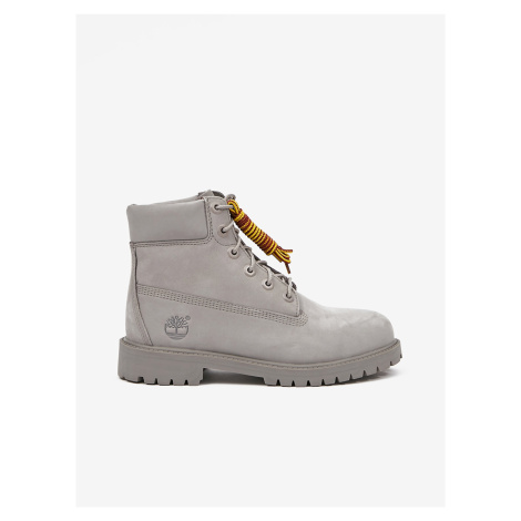 Light grey Ladies Leather Ankle Boots Timberland 6 In Prem boo - Ladies