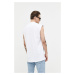 Bavlnené tričko Karl Kani biela farba