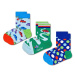 Detské ponožky Happy Socks Kids Car 3-pak