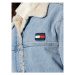 Tommy Jeans Džínsová bunda Badge Sherpa Lined Worker DW0DW10666 Modrá Regular Fit