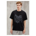 GRIMELANGE Hoang Men's Oversize Fit 100% Cotton Thick Textured Printed T-shirt