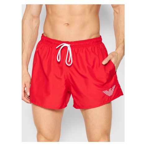 Emporio Armani Underwear Plavecké šortky 211752 2R438 00173 Červená Regular Fit