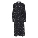 Selected Femme Curve Košeľové šaty 'Walda'  čierna / biela