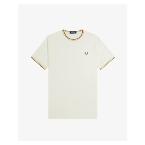 Fred Perry  M1588  Tričká s krátkym rukávom Béžová