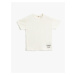 Koton Basic T-Shirt with Short Sleeves Label Detail Textured