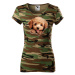 Dámské tričko s potlačou Pudel - tričko pre milovníkov psov