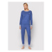 Lauren Ralph Lauren Pyžamo ILN92110 Modrá