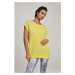 Women's T-shirt with extended shoulder bright yellow