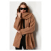 Trendyol Brown Knitwear Shawl Coat