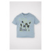 DEFACTO Baby Boy Crew Neck Printed Short Sleeve T-shirt