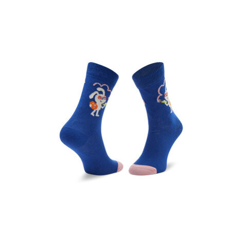 Happy Socks Súprava 2 párov vysokých detských ponožiek KCLO02-6300 Farebná
