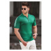 Madmext Green Polo Neck Knitwear T-Shirt 5084