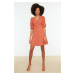 Trendyol Brown Buttoned Dress