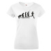 Dámské tričko s běžkyní - Evoluce běžkyně