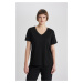 DEFACTO Regular Fit V Neck Short Sleeve T-Shirt