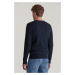 SVETER GANT COTTON CABLE C-NECK EVENING BLUE