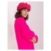 Fuchsia beret with cashmere