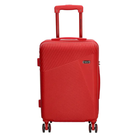 Červený malý luxusný kufor s TSA zámkom "Columbus" - veľ. M