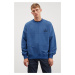 GRIMELANGE Kaylen Oversize Blue Sweatshir