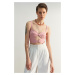 Trendyol Pink Fitted Woven Cut-out/Window Detailed Bustier