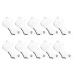 10PACK Styx low white socks