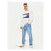 Tommy Jeans Mikina Big Flag DM0DM19222 Biela Relaxed Fit