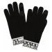 ARMANI EXCHANGE Prstové rukavice  biela / čierna