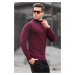 Madmext Plum Slim Fit Half Turtleneck Men's Knitwear Sweater 6343