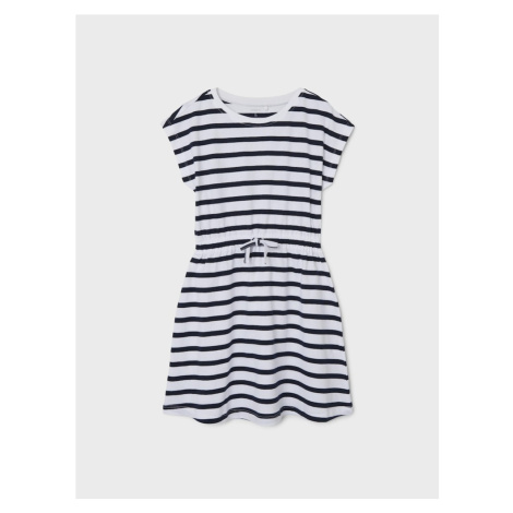 NAME IT Šaty 'NKFMie'  námornícka modrá / biela