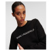 Mikina Karl Lagerfeld Elektrika Logo Sweatshirt Čierna