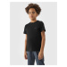 Boys' Plain T-Shirt 4F - Black