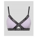 Spodná Bielizeň Karl Lagerfeld Ikonik 2.0 Peephole Bra Pastel Lilac