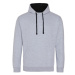 Just Hoods Unisex mikina s kapucňou JH003 Heather Grey