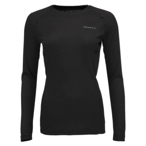 Craft CORE WARM BASELAYER LS Dámske funkčné tričko, čierna, veľkosť