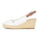 Tommy Hilfiger Espadrilky Iconic Elba Sling Back Wedge FW0FW04788 Écru