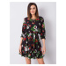 Black Floral Dress by Arlette