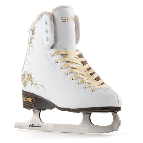 SFR Glitra Adults Ice Skates - White - UK:8A EU:42 US:M9L10