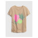 GAP Kids organic t-shirt with sequins floral - Girls
