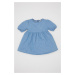 DEFACTO Baby Girl Short Sleeve Jean Dress