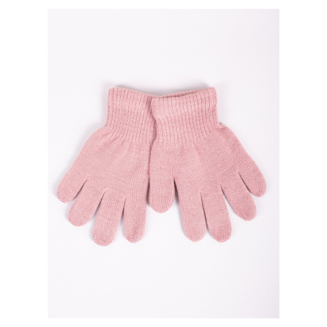 Yoclub Kids's Children's Basic Gloves RED-MAG4U-0050-005