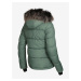Zelená dámska prešívaná zimná bunda ALPINE PRE Pereta
